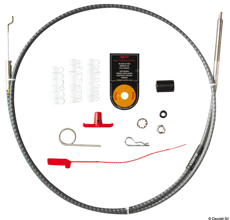 Manual discharge cables 4,8 mt