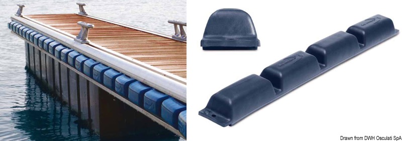 Marina and pile fender 800 mm blue