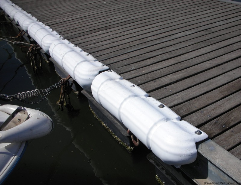 Marina and pile fender white 900 mm