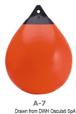 Polyform A7 fender and buoy red/blue head