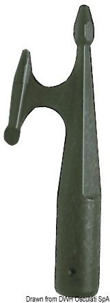 Boat hook polypropylene white 30 mm