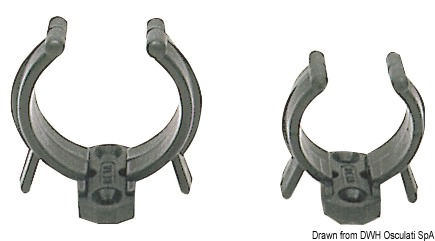 Nylon spring clip black 34/45 mm