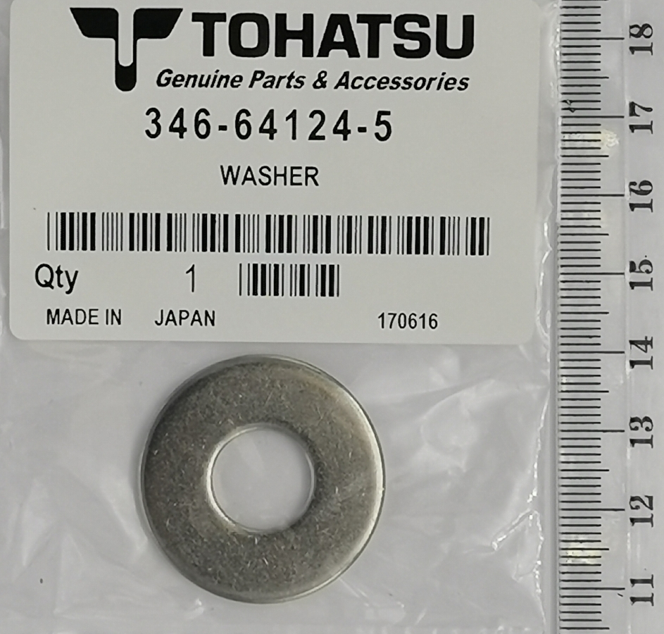 Washer prop nut (9.9-30) Mercury 12-161402