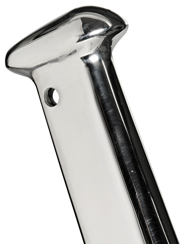 Mirror polished AISI316 flagstaff  wing-shape750mm