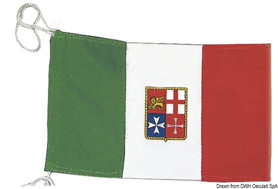 Italian ensign merchant navy 50 x 75 cm
