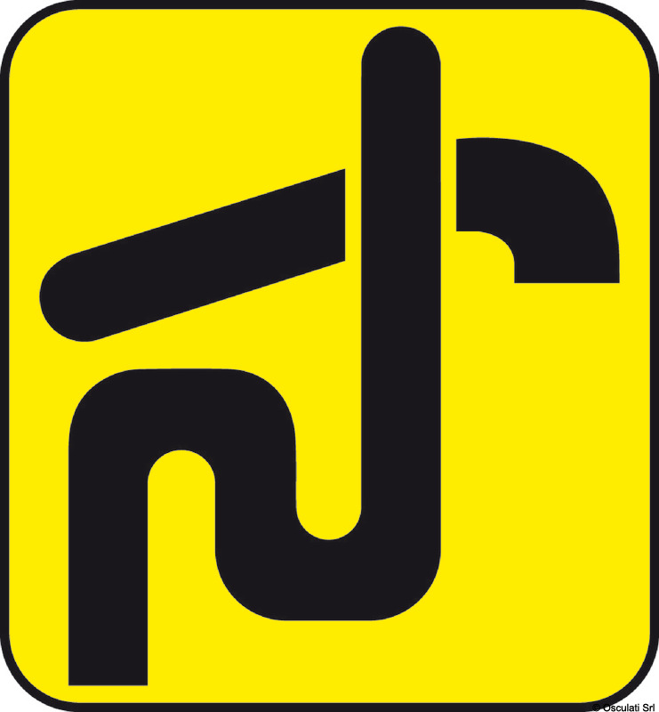 Waste sticker 25 x 27 mm