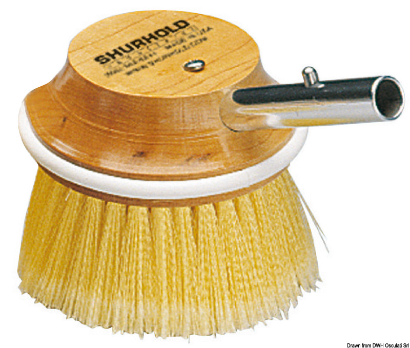 Scrubber 5" rund yellow polyester