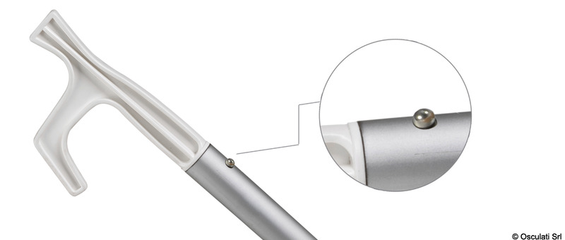 Boat hook 40 cm long pipe-Ø 25 mm