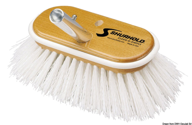 Scrubber 6" hard white fibres