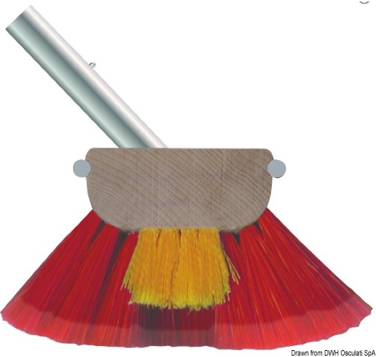 Scrubber 6 " soft + medium red fibres