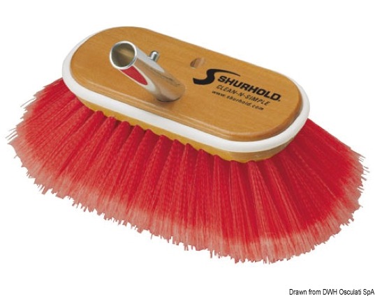 Scrubber 6 " soft + medium red fibres