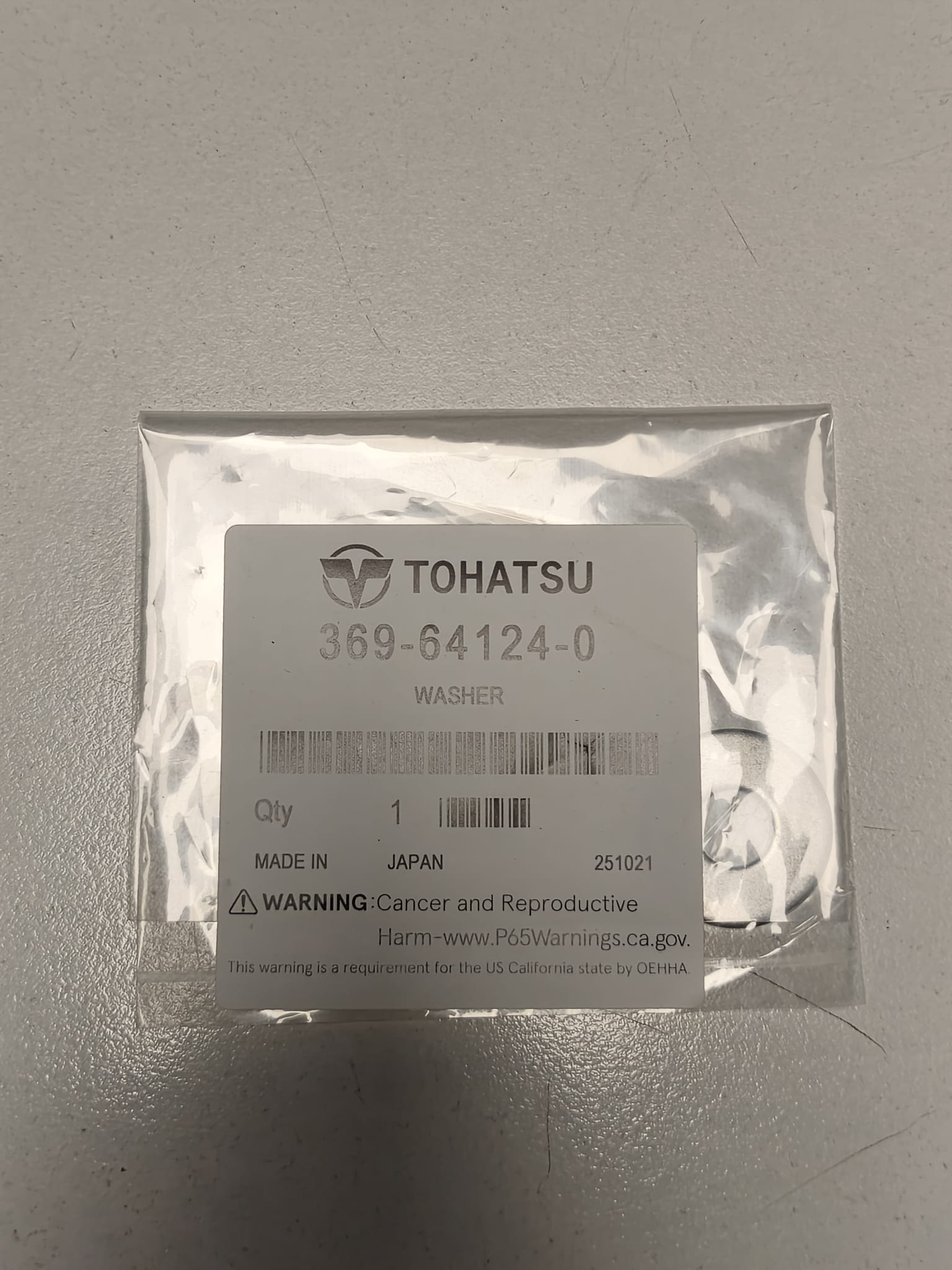 Прокладка Tohatsu 369-64124-0