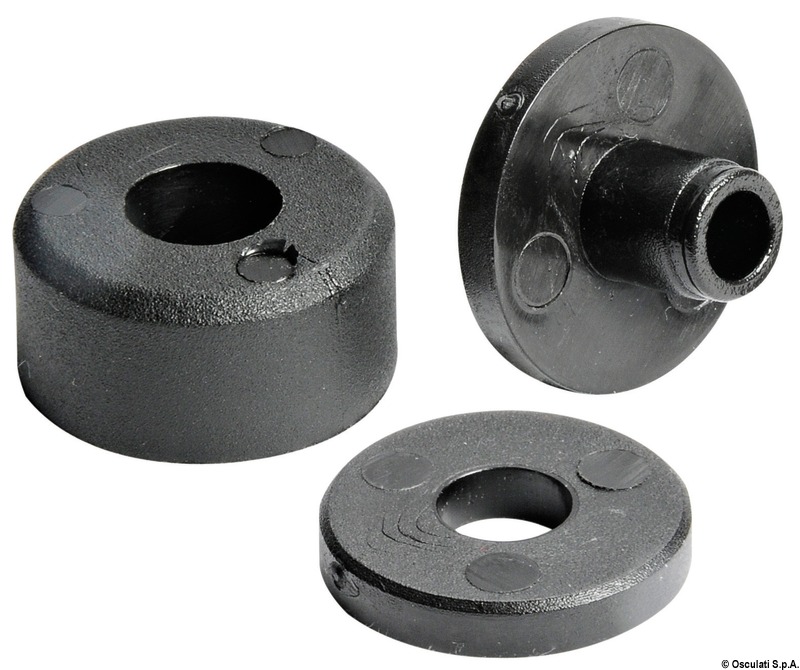 Glass stop spacer white Packaging containing N. 100 pcs.
