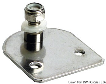 Compact flat plate w/8mm-threaded pin