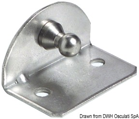 Compact 90° plate 10mm Ø internal