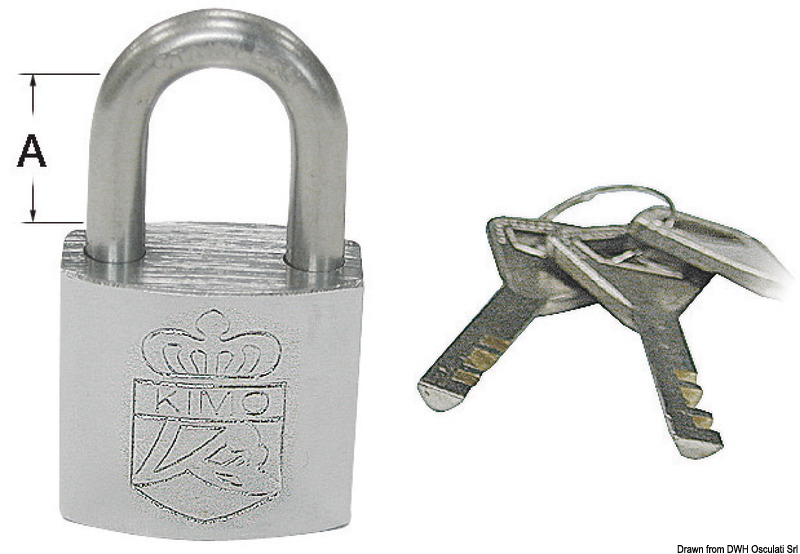SS padlock 25x19 mm