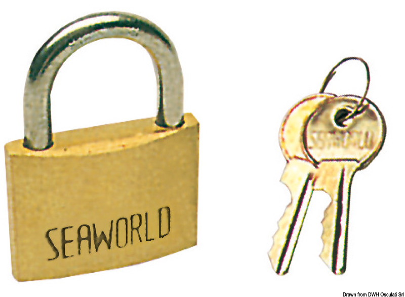 Padlock bronze/SS 50 mm