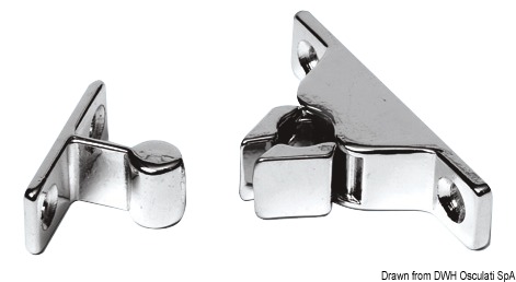 Chromed brass snap latch