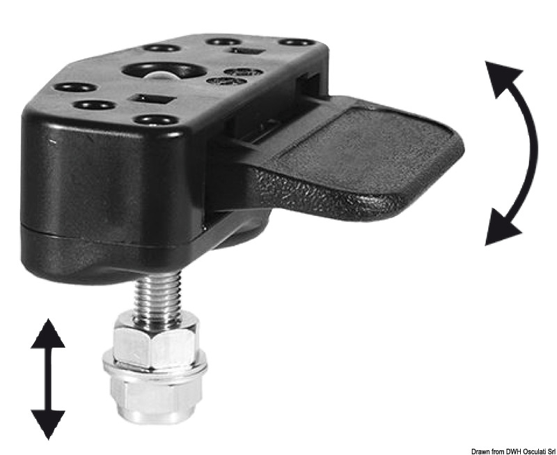 Hidden vertical lock black