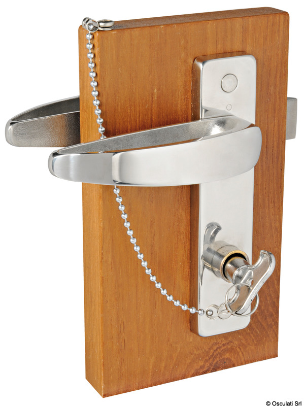 Smart pair of handles w/plates LH inside + outside