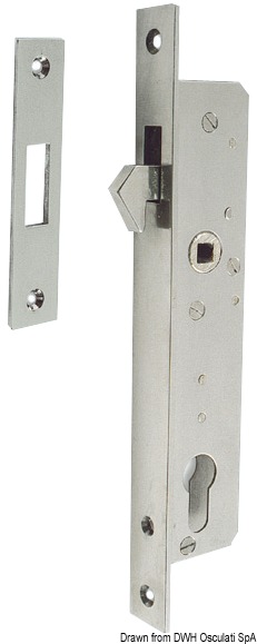 SS lock for sliding doors