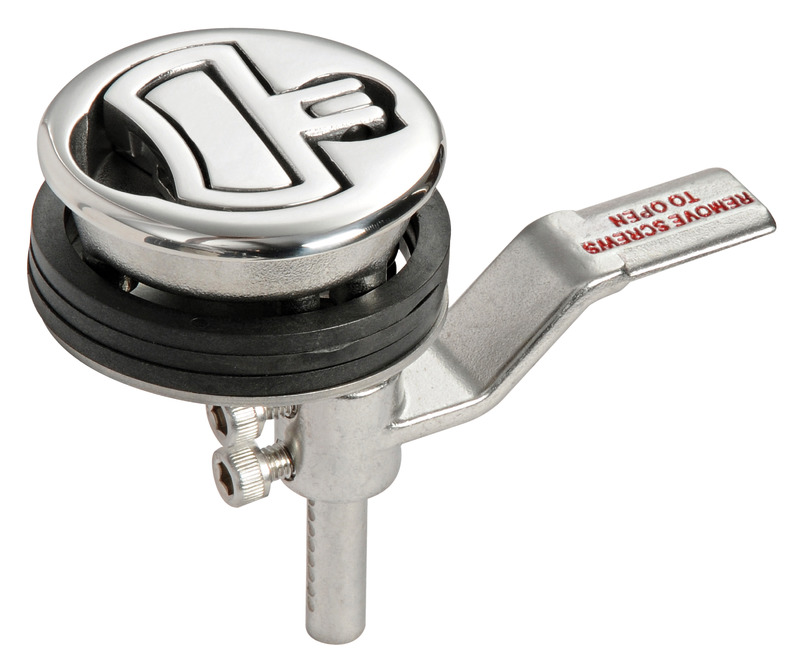 Lift and turn flush latch AISI316 without lock Ø60