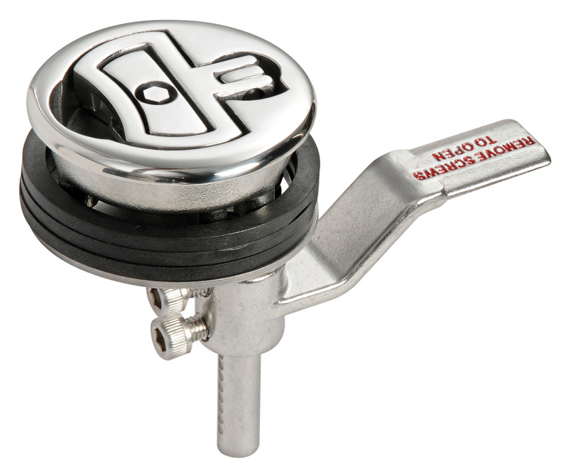 Lift and turn flush latch AISI316 with lock Ø60