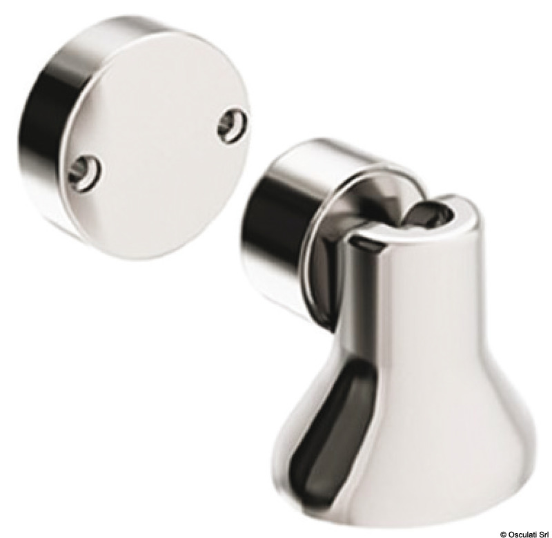 Giant chromed brass magnetic swivelling doorstop 7,5 Kg