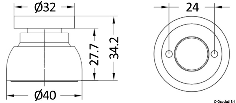 Magnetic door hook, chromed brass