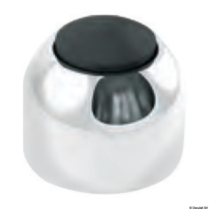 Chromed brass door bumper Ø 25 mm