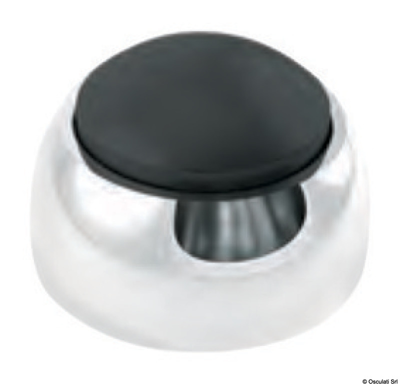 Chromed brass door bumper Ø 40 mm