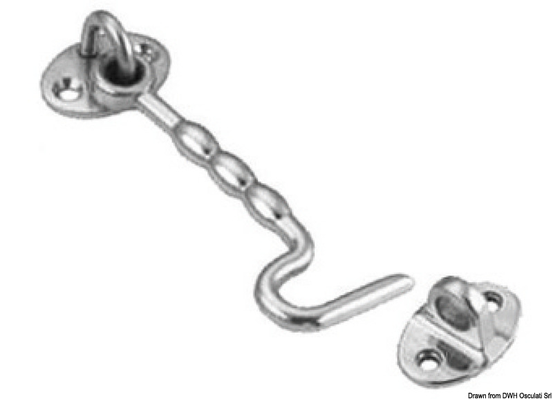 Doorstop hook USA type AISI316 100 mm