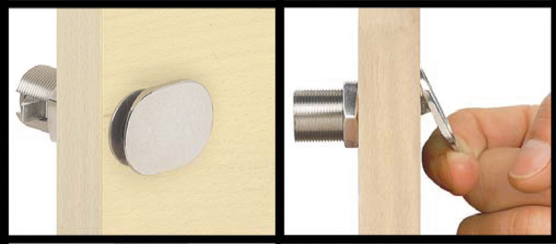 Flush Lock square Bulk (20 pcs)