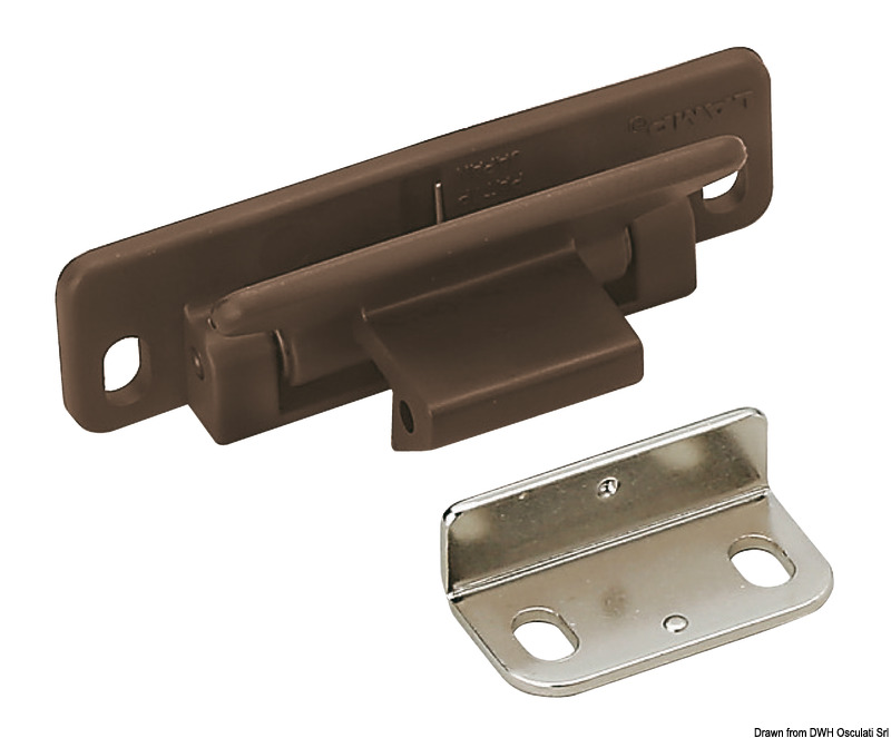 Snap lever lock - brown