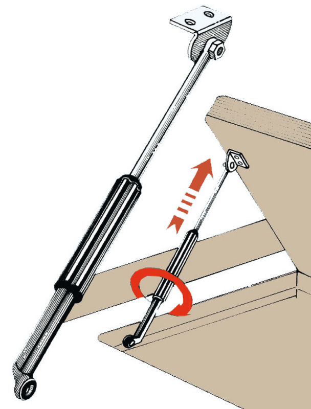 Telescopic adjuster 220/480 mm