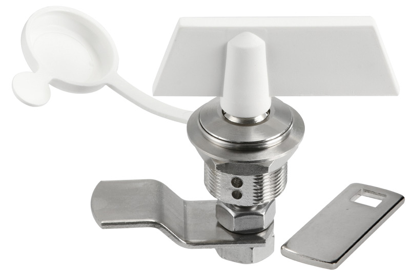 Chromed brass hollow lock 12/33 mm