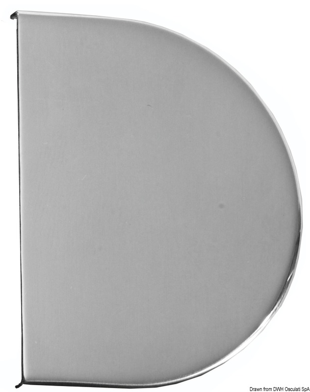 Hinge cover mirror polished AISI316