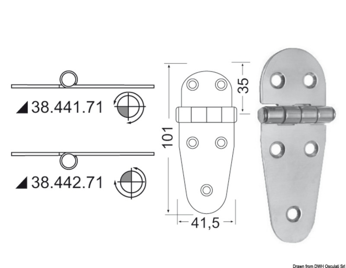 Enģe 101x41.5mm SS