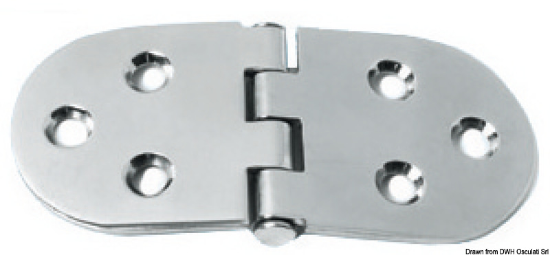 Hinge reversed pin heavy duty 130x60 mm