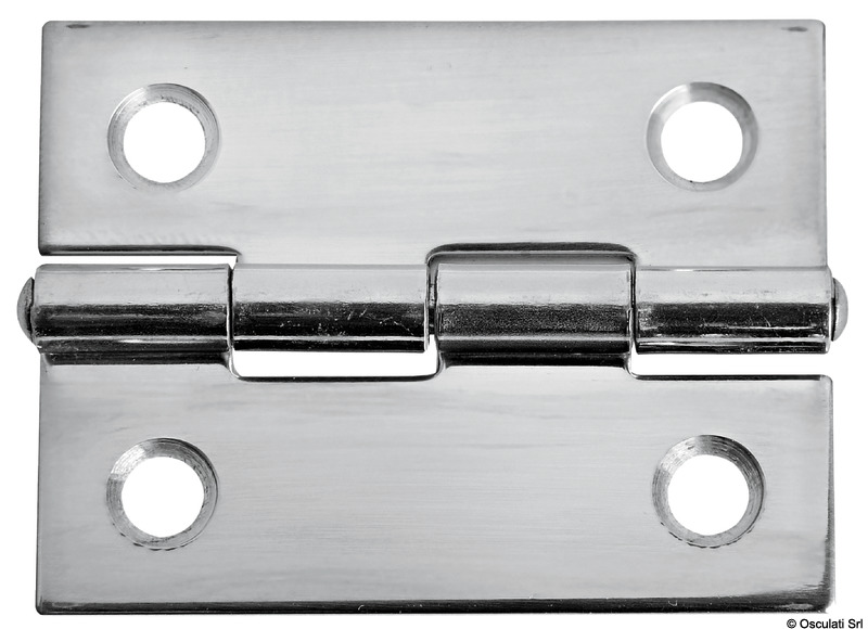 Hinge mirror polished SS 38x51 mm