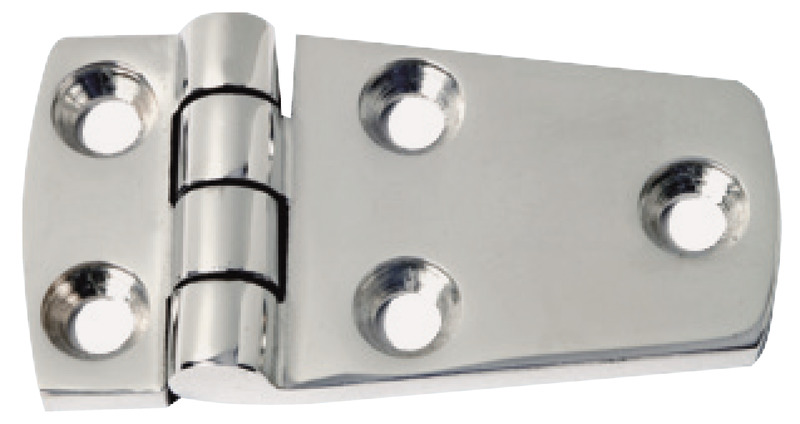 AISI316 mirror polished protruding hinge 74x39 mm