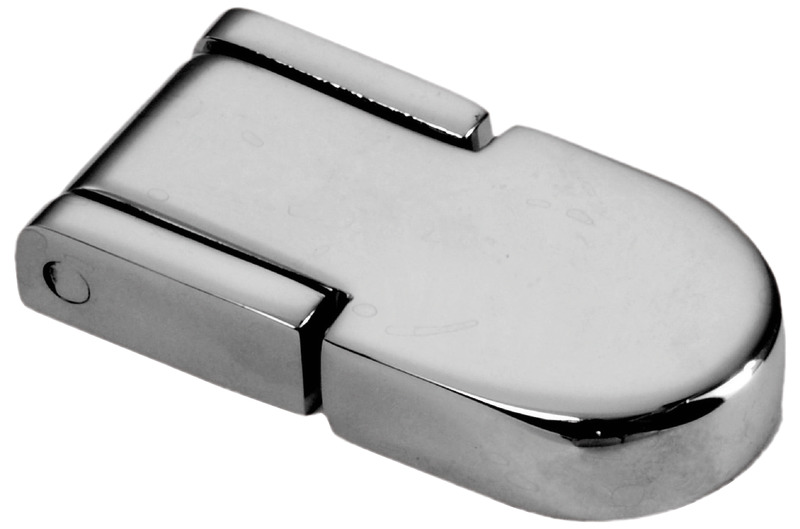 Hinge mirror-polished AISI316 54x30 mm