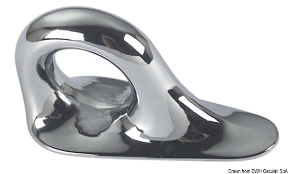 Pulling/holding ring chromed brass 90x40 mm