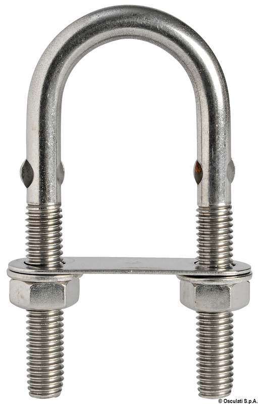 SS U-bolt w/rod 150mm x M12 mm