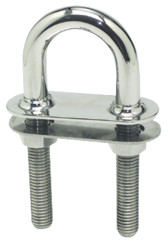 U-bolt conic fittings mirrorpolished SS 131x12.5mm