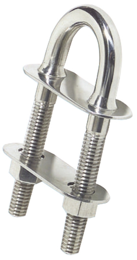 U-bolt S.S. 160x15.8mm - D 15.8mm, L3 50mm, L1 167mm, B 45mm, L2 91mm, C 58mm