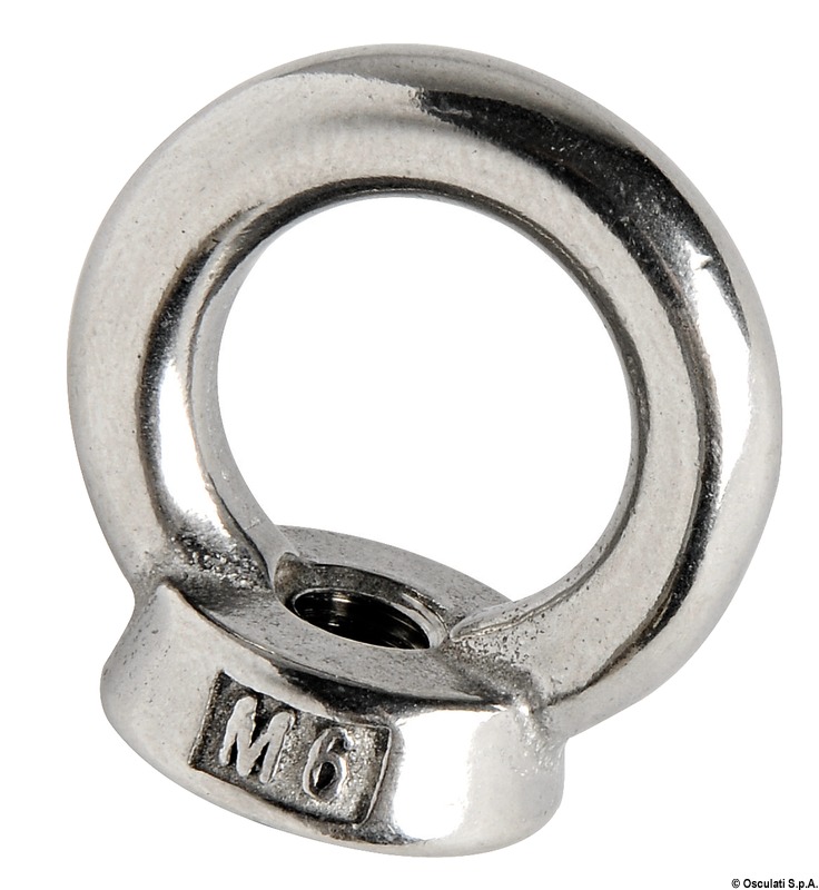 Female forged eyebolt AISI316 10 mm