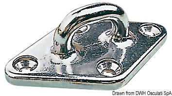 Eyebolt AISI316 w/4 screws 79x49 mm