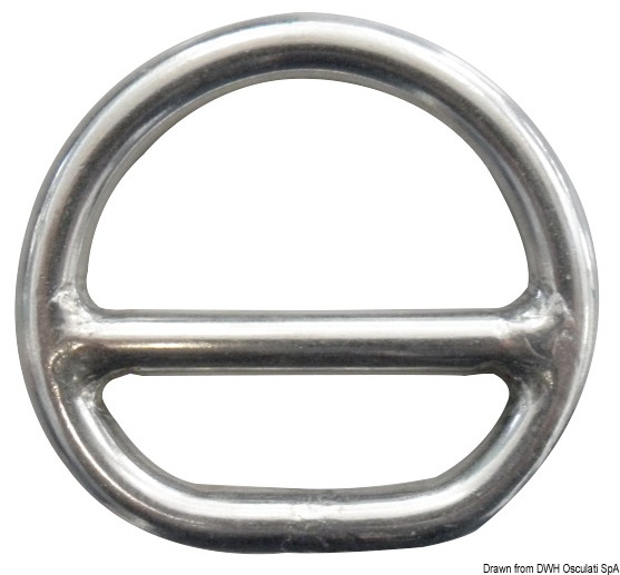 D-ring w/bar 10x60 mm