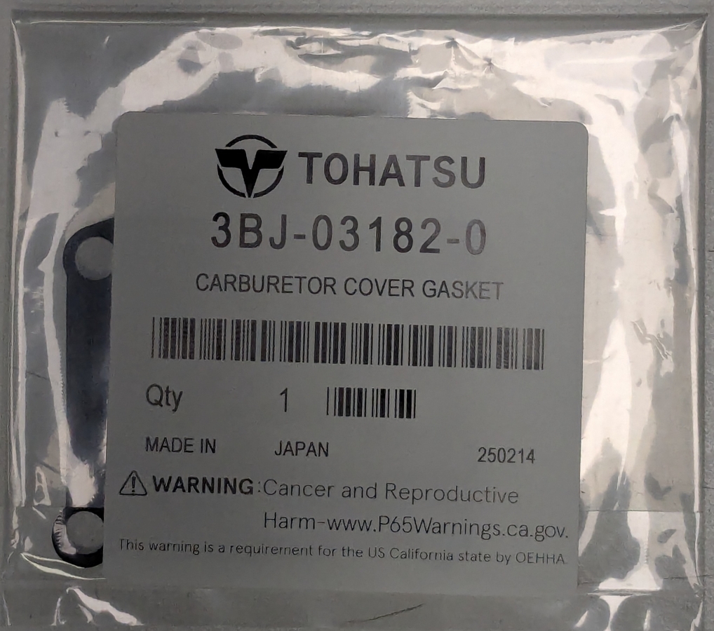 Прокладка крышки карбюратора Mercury 27-855541005, Tohatsu 3BJ-03182-0